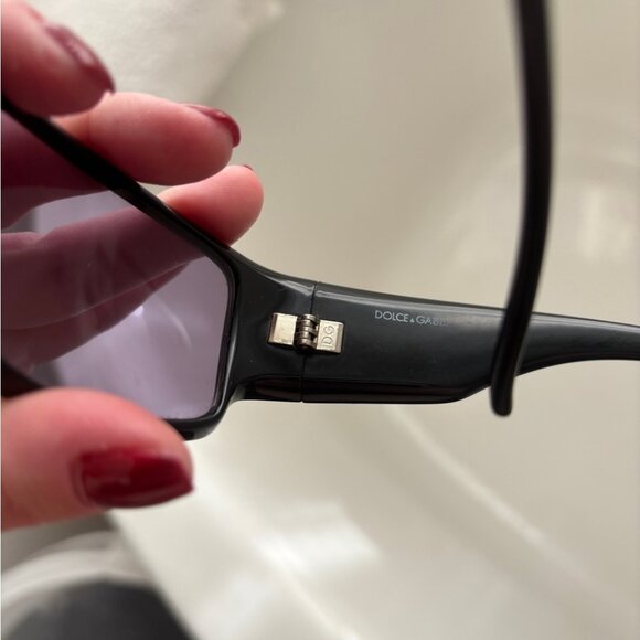 Vintage Y2K Black Dolce & Gabbana Sunglasses - Picture 7 of 10